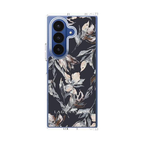 Clear Case［ LAGUNAMOON - NuanceFlower - Navy ］