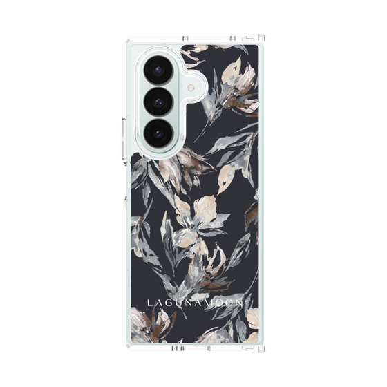 Clear Case［ LAGUNAMOON - NuanceFlower - Navy ］