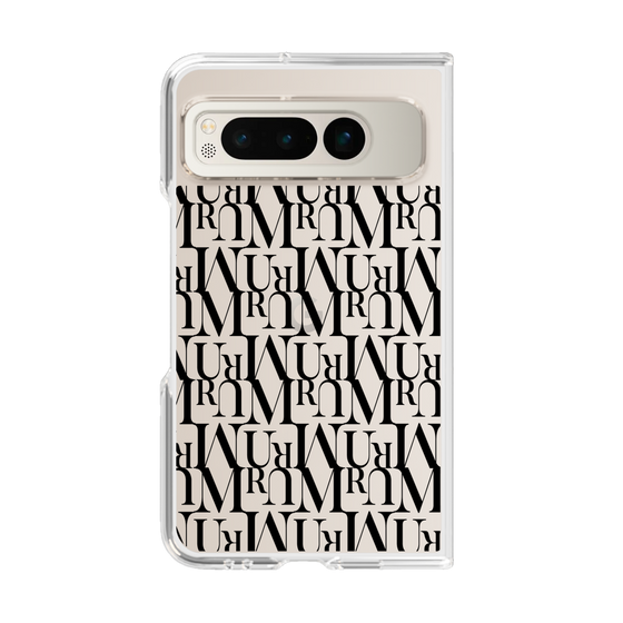 Clear Case［ MURUA - Monogram - Black ］