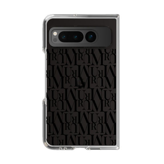 Clear Case［ MURUA - Monogram - Black ］