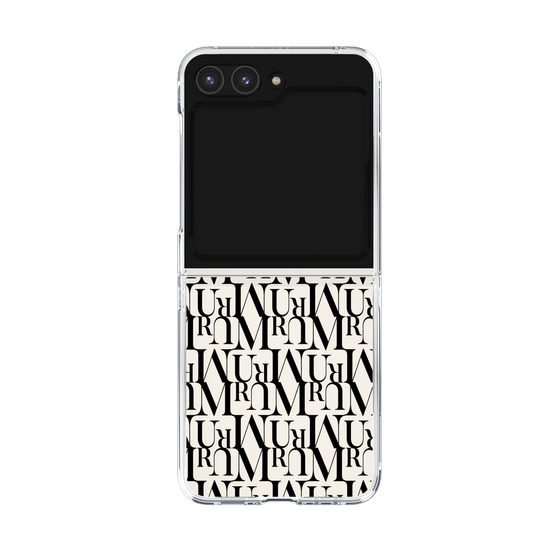 Clear Case［ MURUA - Monogram - Black ］