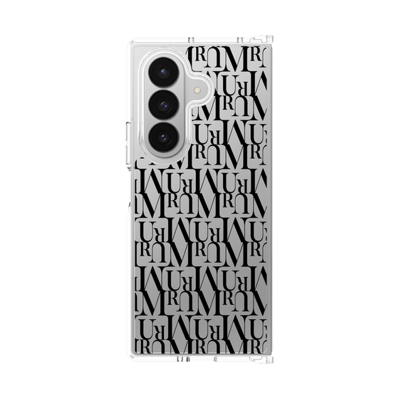 Clear Case［ MURUA - Monogram - Black ］
