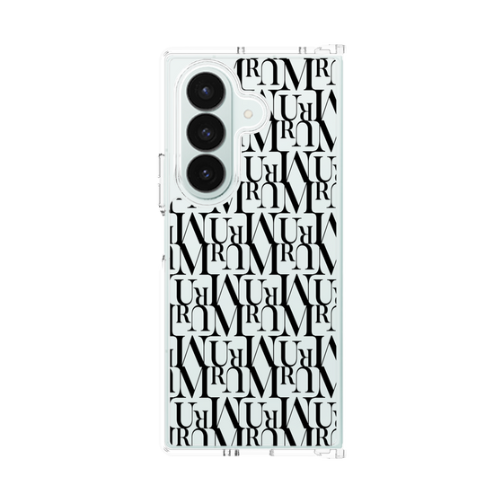 Clear Case［ MURUA - Monogram - Black ］