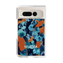 Clear Case［ MURUA - Art print - Black × Orange ］
