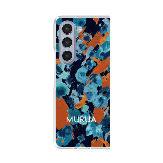Clear Case［ MURUA - Art print - Black × Orange ］