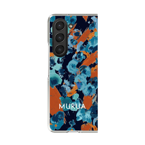 Clear Case［ MURUA - Art print - Black × Orange ］