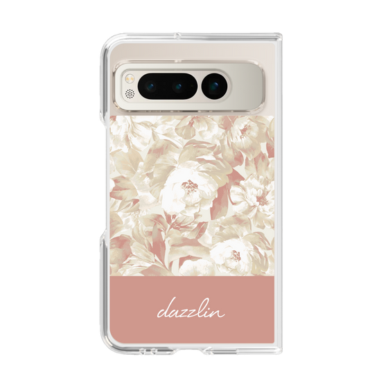 Clear Case［ dazzlin - PaintFlower - Pink ］