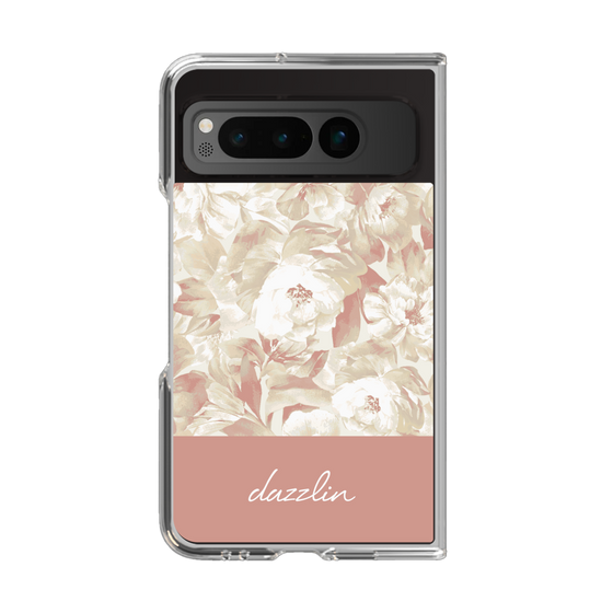Clear Case［ dazzlin - PaintFlower - Pink ］
