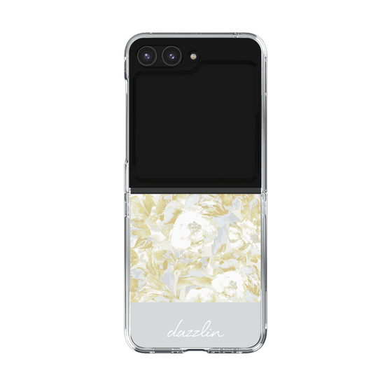 Clear Case［ dazzlin - PaintFlower - Light Blue ］