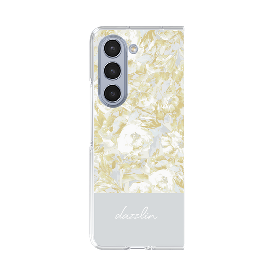 Clear Case［ dazzlin - PaintFlower - Light Blue ］