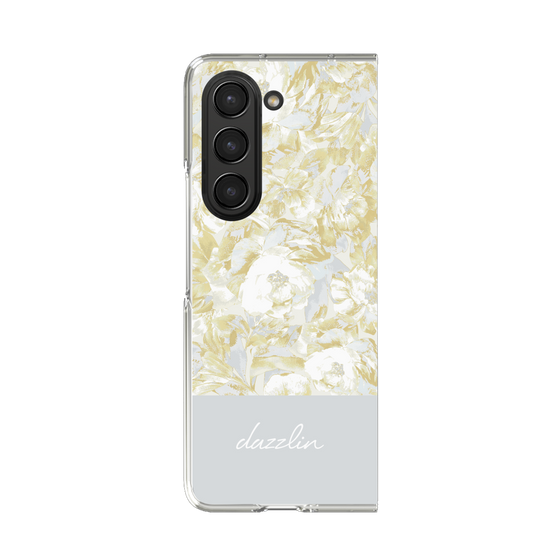 Clear Case［ dazzlin - PaintFlower - Light Blue ］