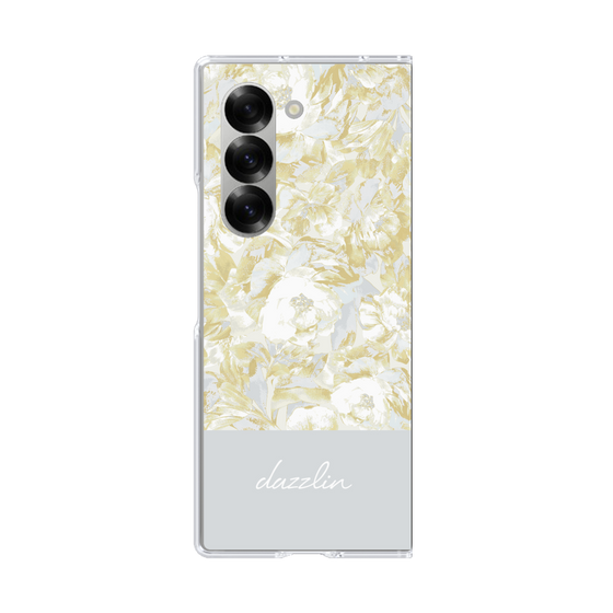 Clear Case［ dazzlin - PaintFlower - Light Blue ］