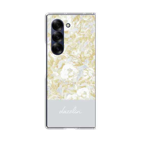 Clear Case［ dazzlin - PaintFlower - Light Blue ］