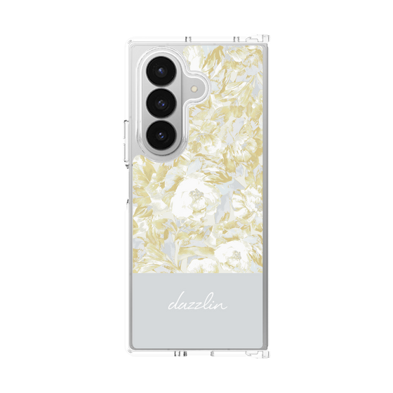 Clear Case［ dazzlin - PaintFlower - Light Blue ］