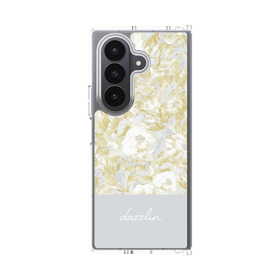 Clear Case［ dazzlin - PaintFlower - Light Blue ］