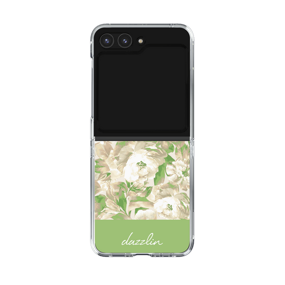 Clear Case［ dazzlin - PaintFlower - Green ］