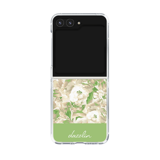 Clear Case［ dazzlin - PaintFlower - Green ］