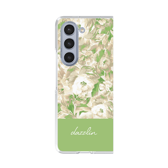 Clear Case［ dazzlin - PaintFlower - Green ］