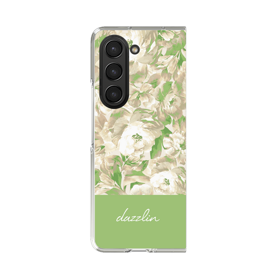 Clear Case［ dazzlin - PaintFlower - Green ］