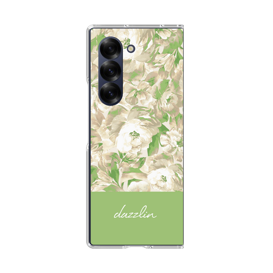 Clear Case［ dazzlin - PaintFlower - Green ］