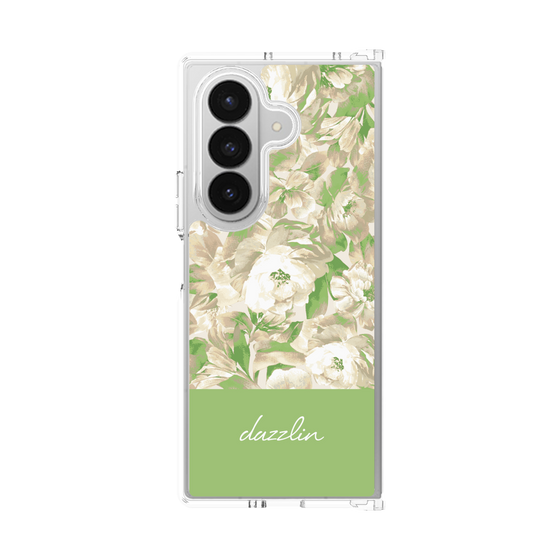 Clear Case［ dazzlin - PaintFlower - Green ］