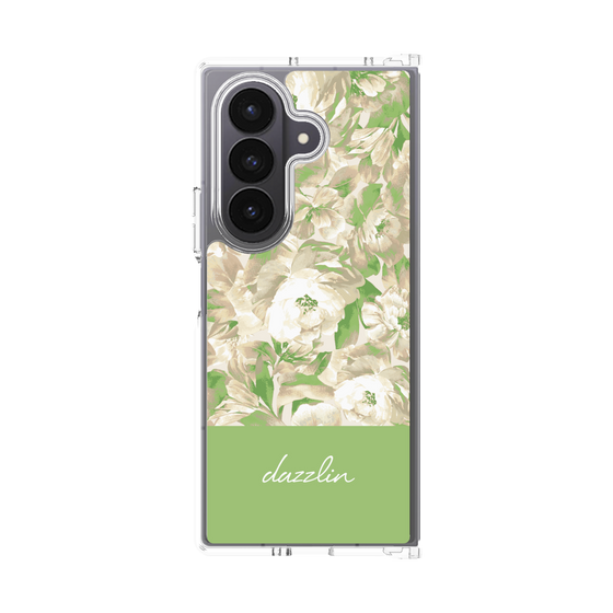 Clear Case［ dazzlin - PaintFlower - Green ］