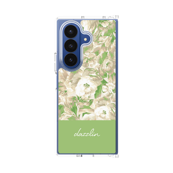 Clear Case［ dazzlin - PaintFlower - Green ］