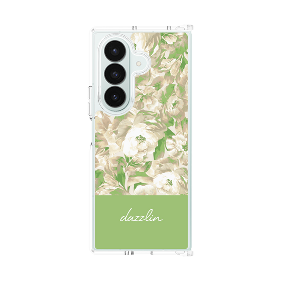 Clear Case［ dazzlin - PaintFlower - Green ］