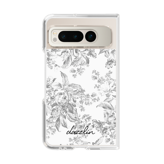 Clear Case［ dazzlin - ToneFlower - Gray ］