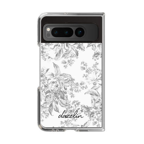 Clear Case［ dazzlin - ToneFlower - Gray ］