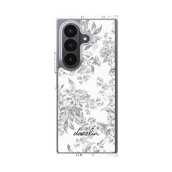 Clear Case［ dazzlin - ToneFlower - Gray ］