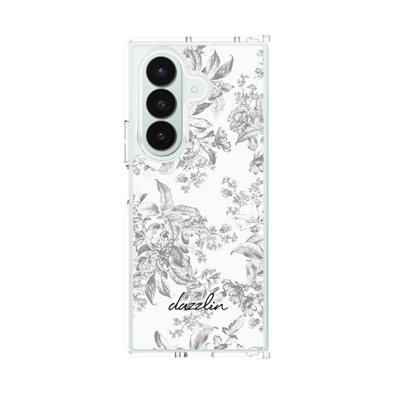 Clear Case［ dazzlin - ToneFlower - Gray ］