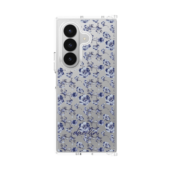 Clear Case［ dazzlin - BlueFlower - Clear ］