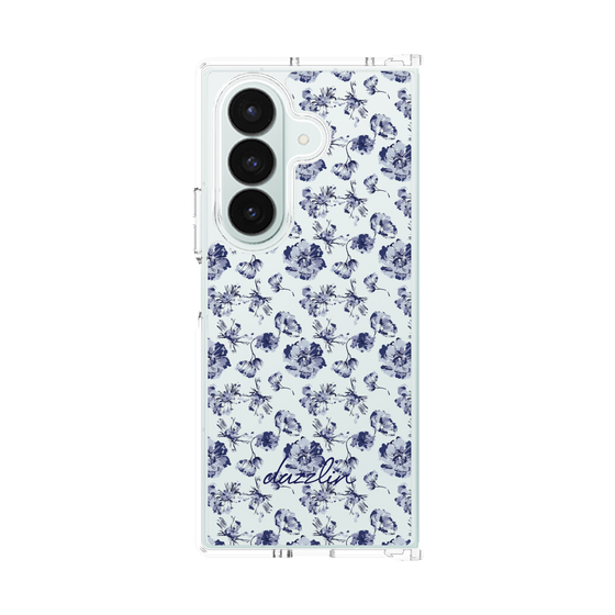 Clear Case［ dazzlin - BlueFlower - Clear ］