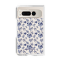 Clear Case［ dazzlin - BlueFlower - Beige ］