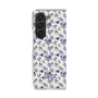 Clear Case［ dazzlin - BlueFlower - Beige ］