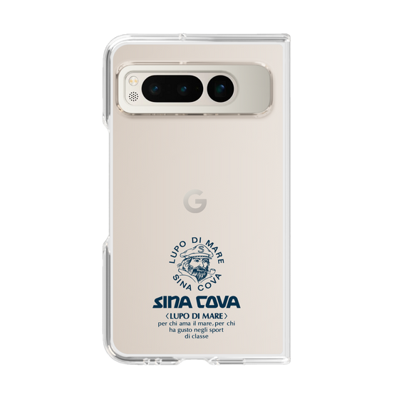 Clear Case［ SINA COVA - Logo - Navy ］