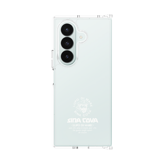 Clear Case［ SINA COVA - Logo - White ］