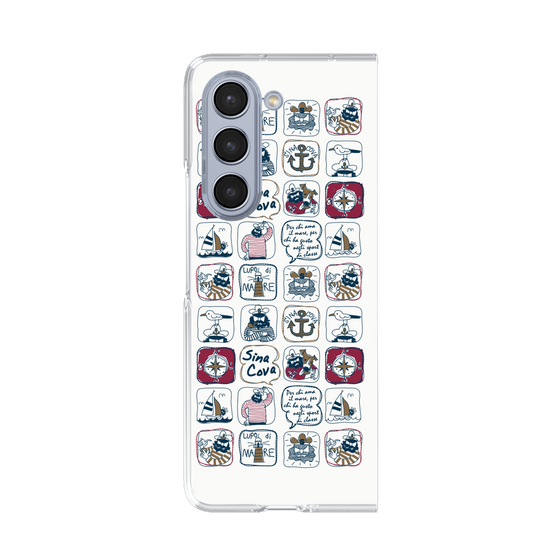Clear Case［ SINA COVA - All-Over Marine Pattern ］