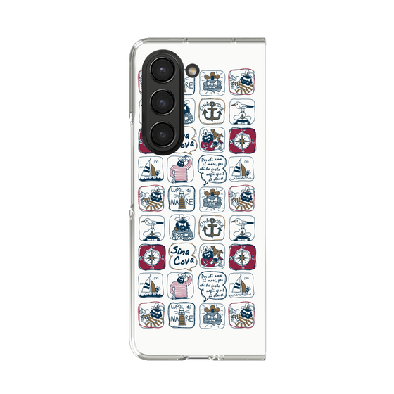 Clear Case［ SINA COVA - All-Over Marine Pattern ］
