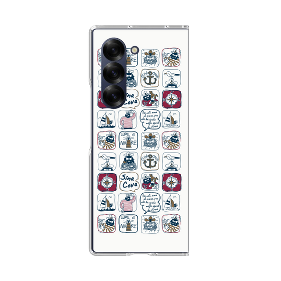 Clear Case［ SINA COVA - All-Over Marine Pattern ］