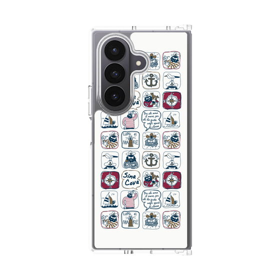 Clear Case［ SINA COVA - All-Over Marine Pattern ］
