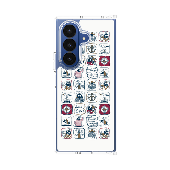 Clear Case［ SINA COVA - All-Over Marine Pattern ］