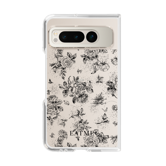 Clear Case［ EATME - Toile de Jouy - White ］