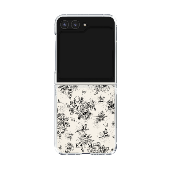 Clear Case［ EATME - Toile de Jouy - White ］