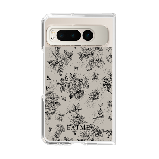 Clear Case［ EATME - Toile de Jouy - Gray ］