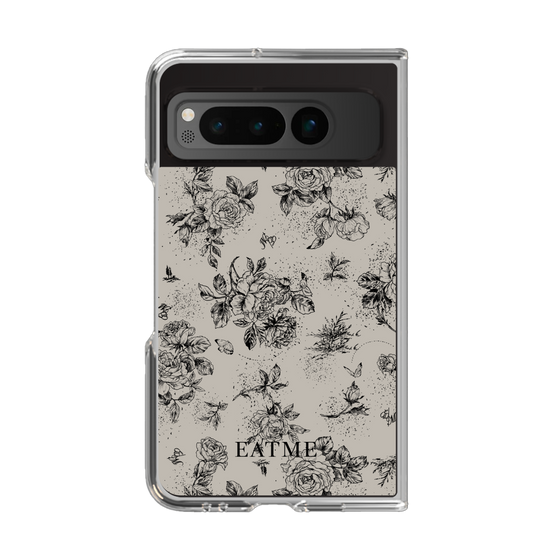 Clear Case［ EATME - Toile de Jouy - Gray ］