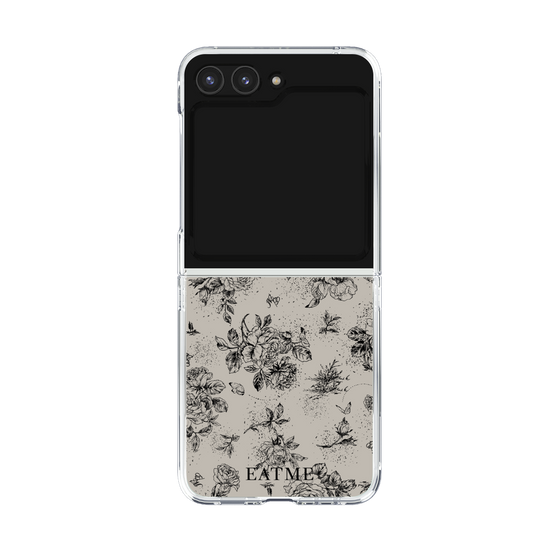 Clear Case［ EATME - Toile de Jouy - Gray ］