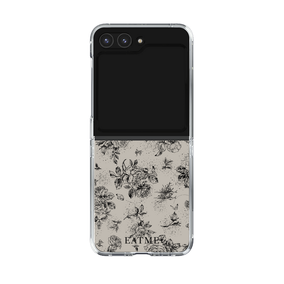 Clear Case［ EATME - Toile de Jouy - Gray ］