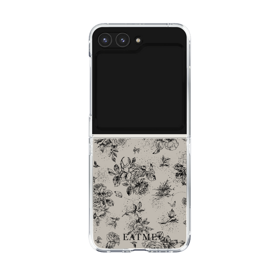 Clear Case［ EATME - Toile de Jouy - Gray ］